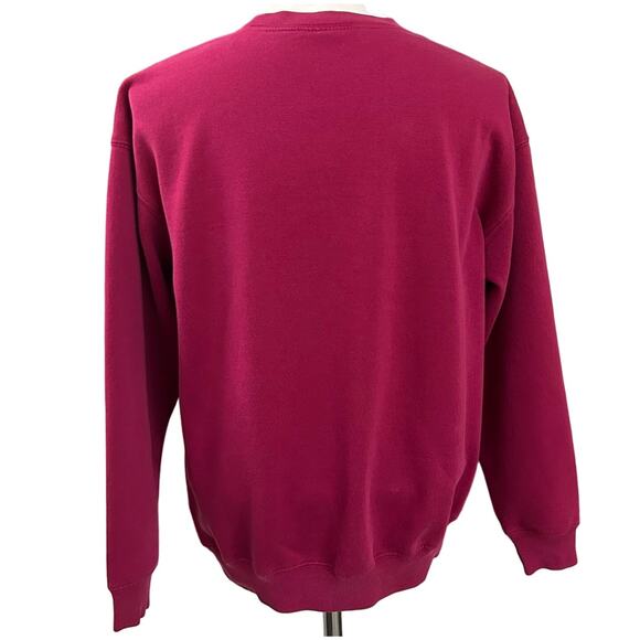 Vintage "They All Flock to Grandmas" Embroidered Owl Sweatshirt M Red Cottage - Picture 7 of 10